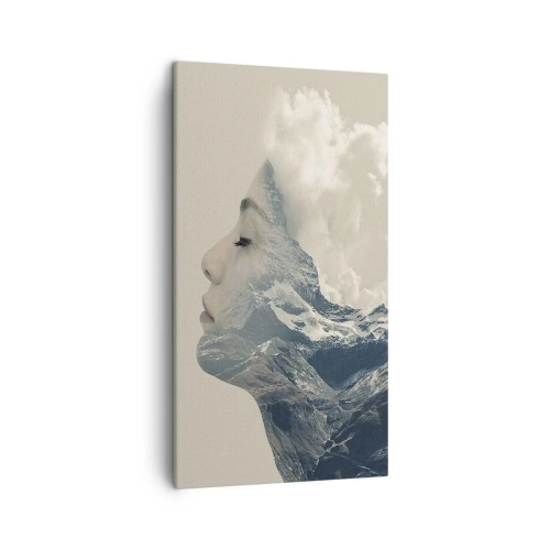 Canvastavla - Bild på duk - Elementens skönhet - 45x80 cm