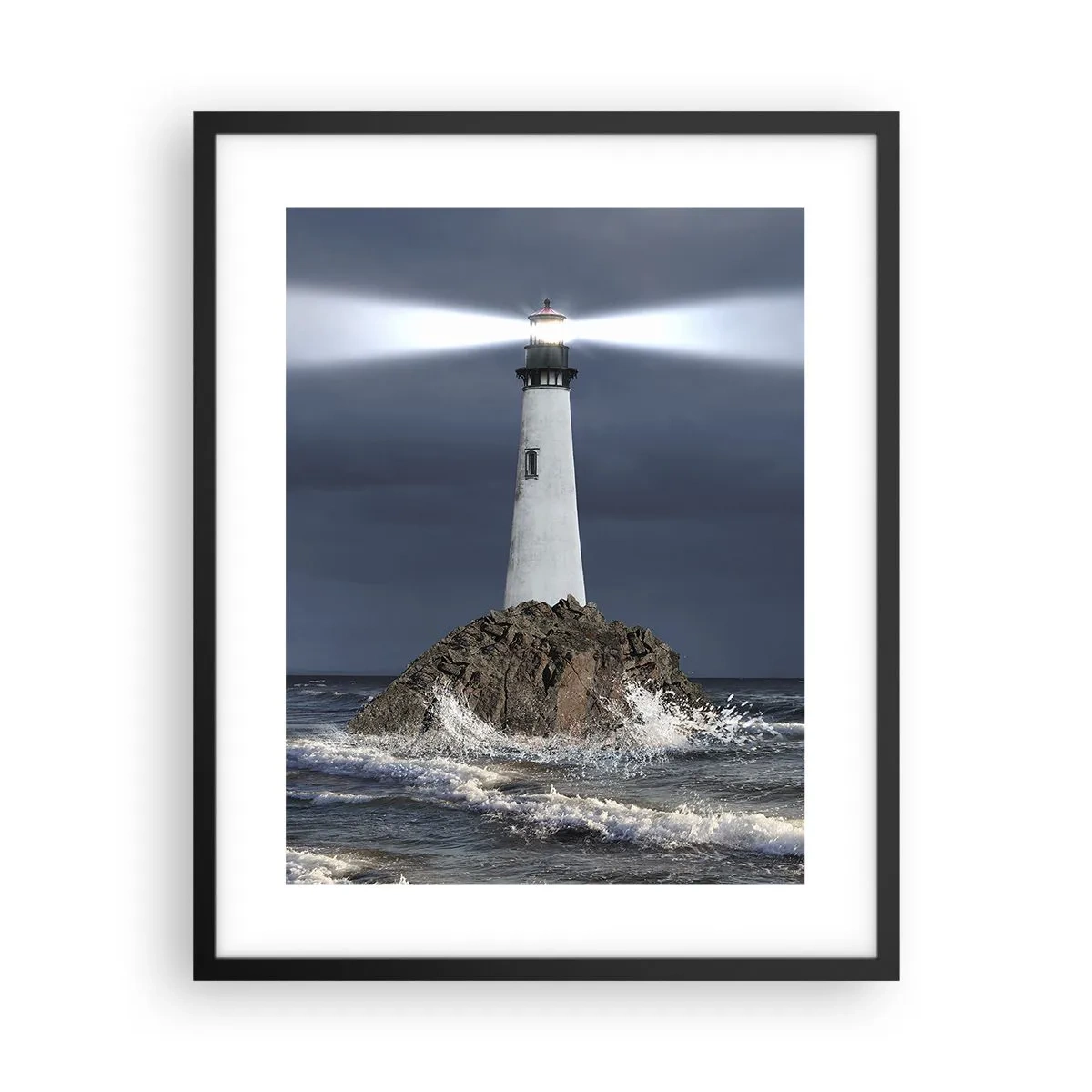 Affisch i svart ram - Här...här...här! - 40x50 cm