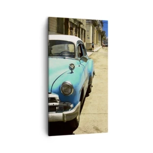 Canvastavla - Bild på duk - Evviva Cuba! - 45x80 cm
