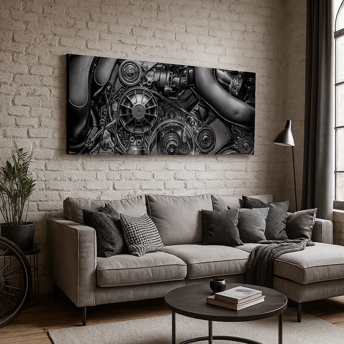 Canvastavla - Bild på duk - Mekanikens poesi - 30x30 cm