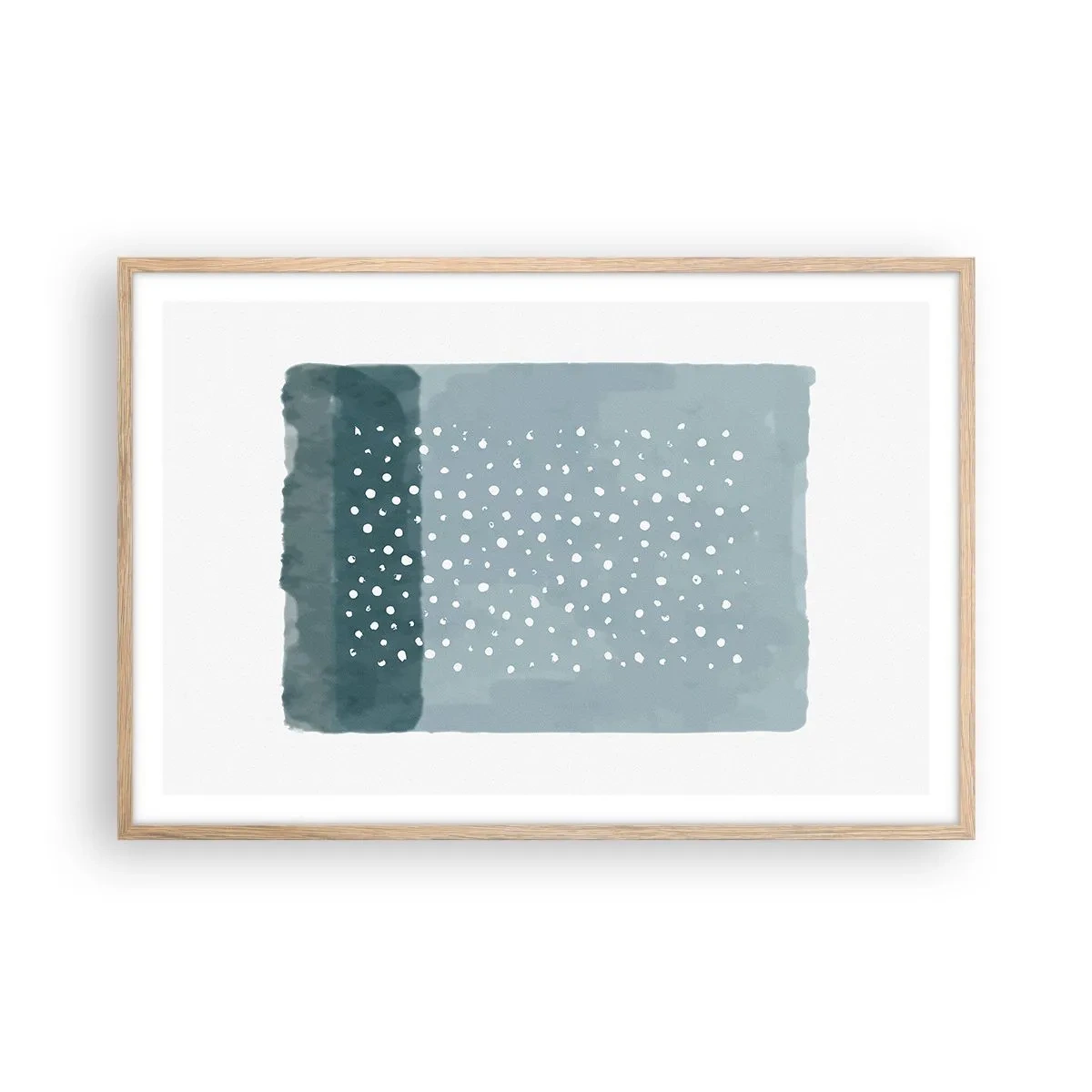 Affisch i ram av ljusek - Uppstådda ur det blåa - 91x61 cm