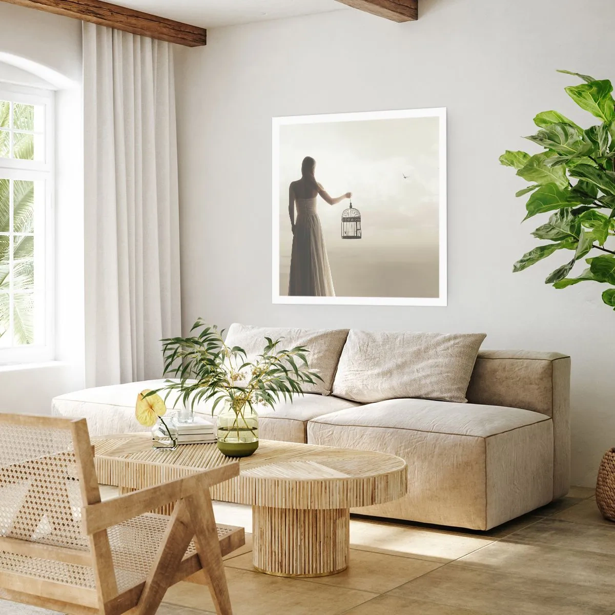 Affisch - Var fri - 30x30 cm