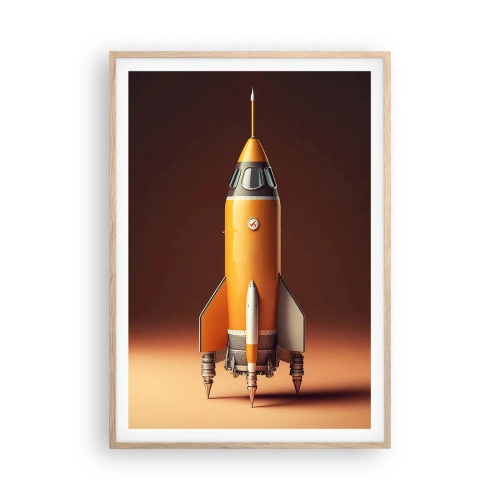 Affisch i ram av ljusek - Det börjar med en dröm - 70x100 cm