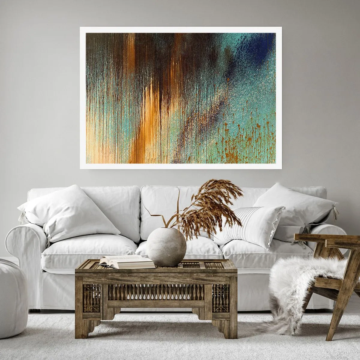 Affisch - En oavsiktlig färgglad komposition - 40x30 cm