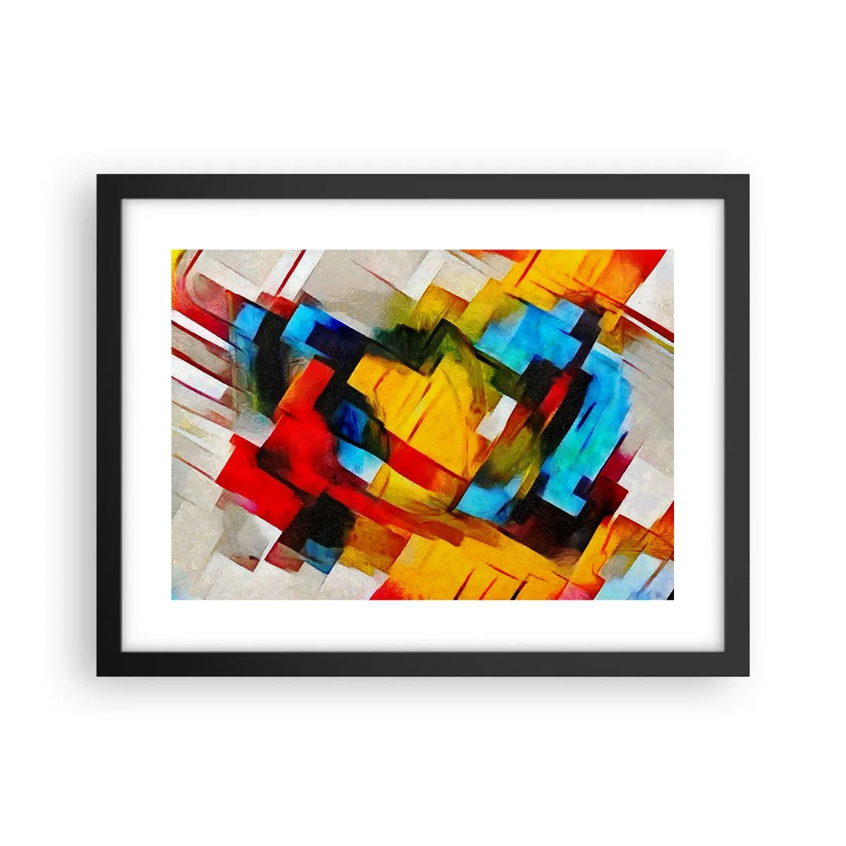 Affisch i svart ram - Färgmix - 40x30 cm