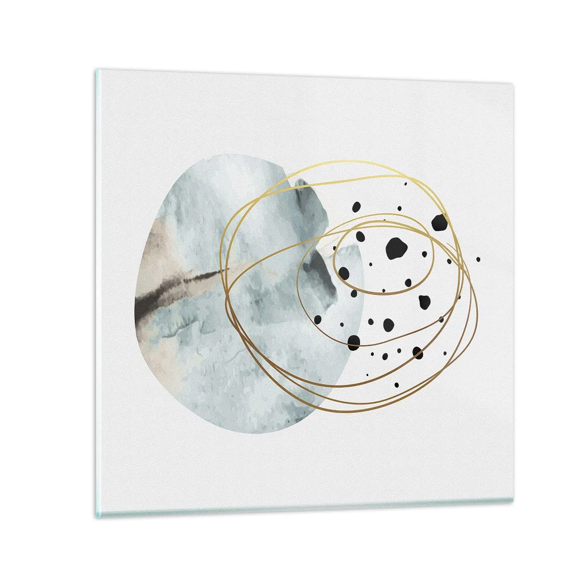 Glastavla - Bild på glas - I rummets famn - 70x70 cm