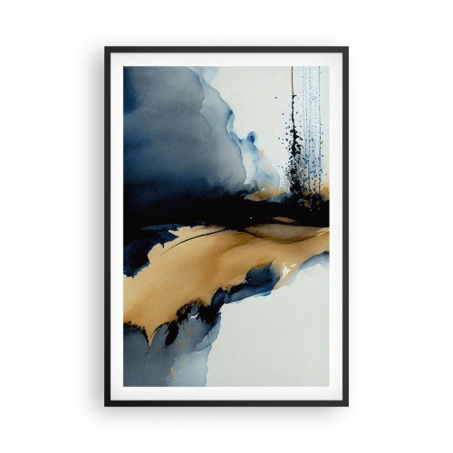 Affisch i svart ram - Bakom ridån - 61x91 cm