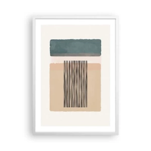 Affisch i vit ram - Allt väl - 50x70 cm