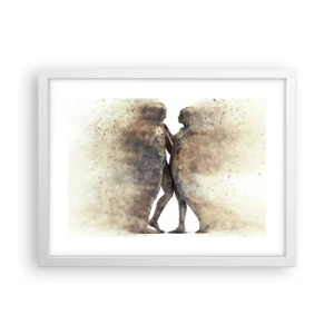 Affisch i vit ram - Uppstådda ur aska för att älska - 40x30 cm