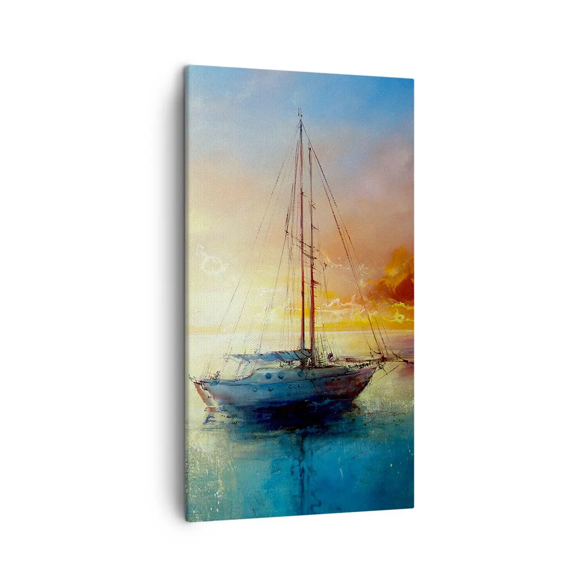 Canvastavla - Bild på duk - I guldviken - 45x80 cm