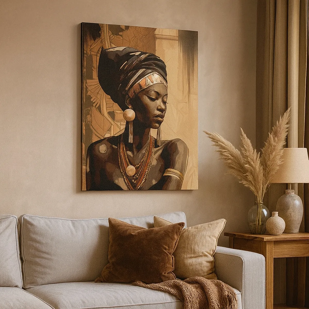 Canvastavla - Bild på duk - Afrikanskt majestät - 50x70 cm