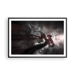 Affisch i svart ram - I jazzens ångor - 91x61 cm