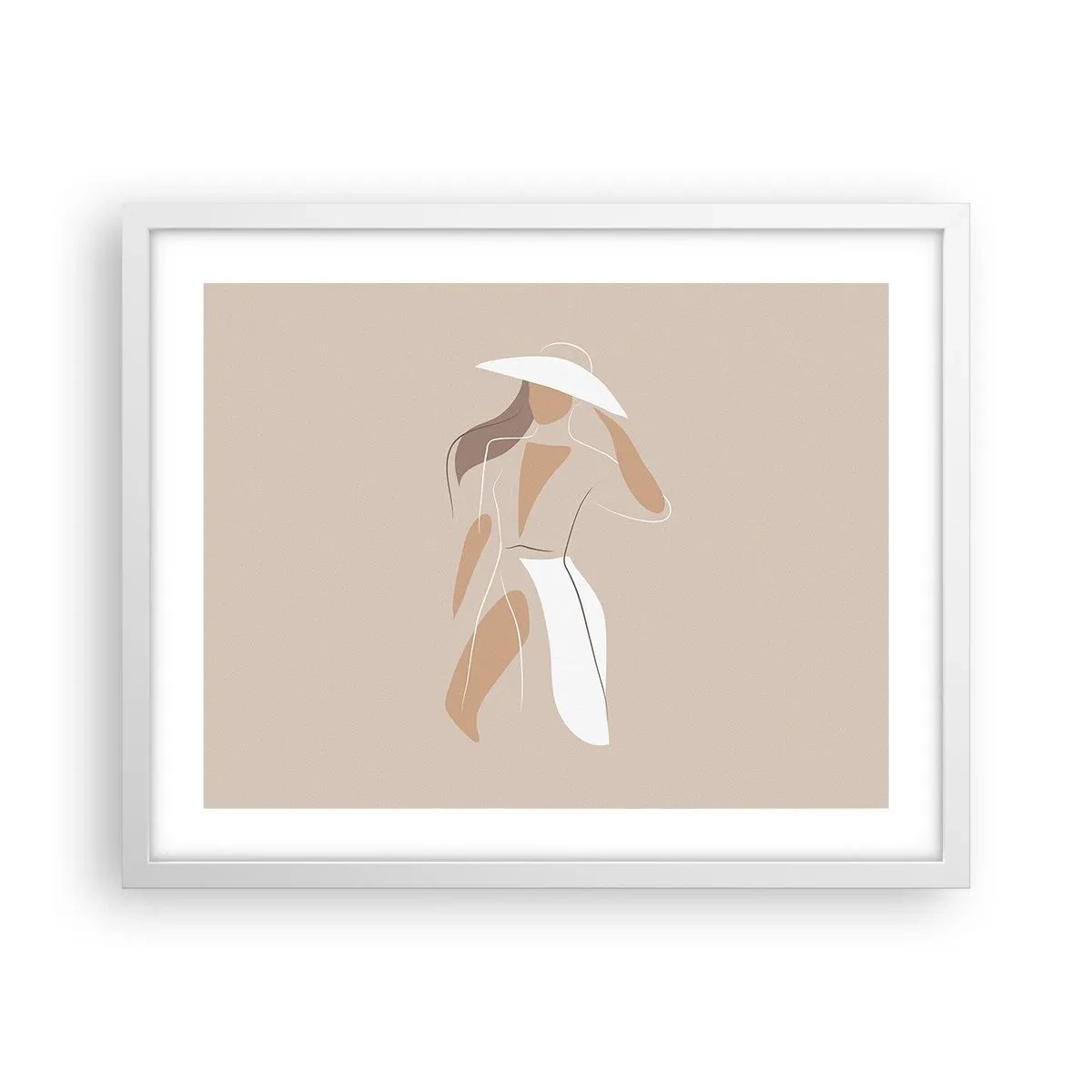 Affisch i vit ram - Mode är lek - 50x40 cm