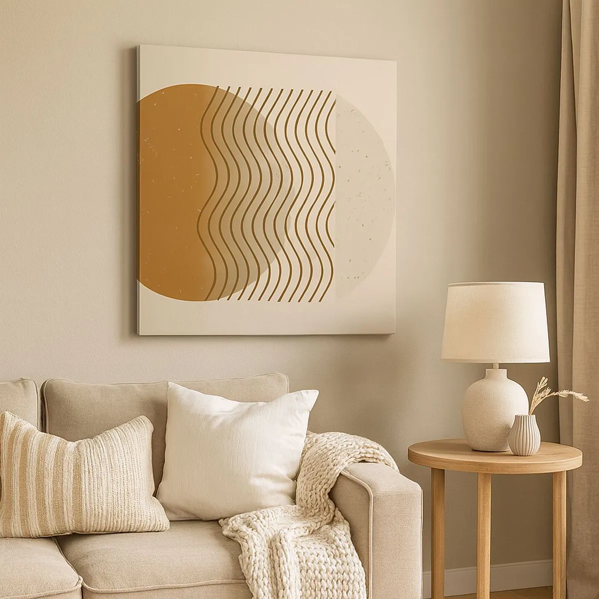 Canvastavla - Bild på duk - Om geometriska figurers ursprung - 30x30 cm