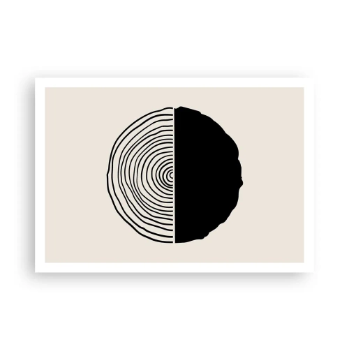 Affisch - Hälften hälften - 100x70 cm