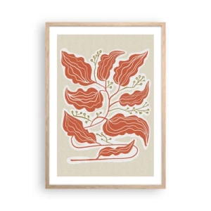 Affisch i ram av ljusek - Folkligt och naturligt - 50x70 cm