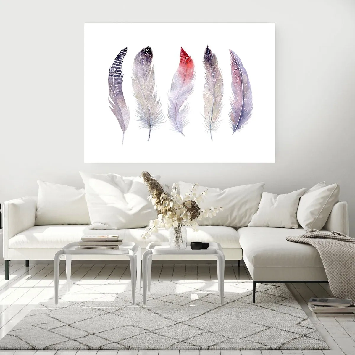 Affisch - Fin som färgrik dimma - 70x50 cm