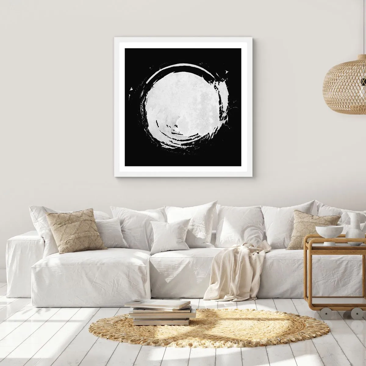 Affisch i vit ram - Den goda vägen ut - 50x50 cm