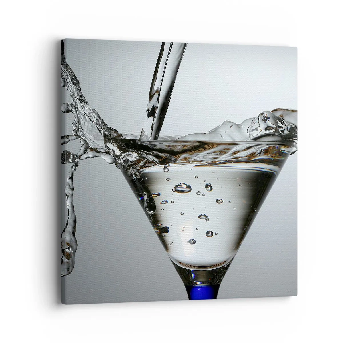 Canvastavla - Bild på duk - Vid glasets kant - 40x40 cm