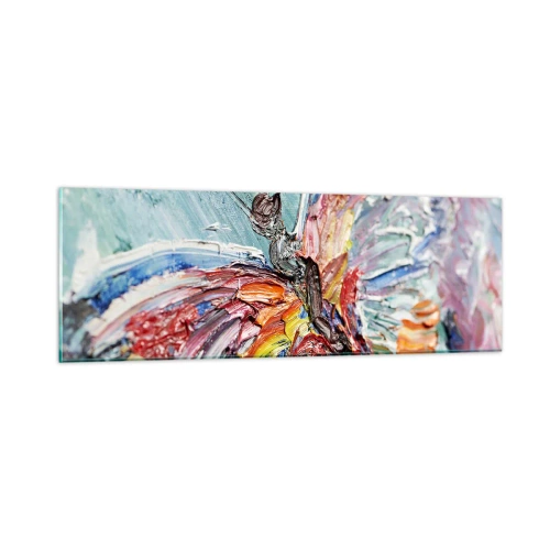 Glastavla - Bild på glas - Målad av naturen - 90x30 cm