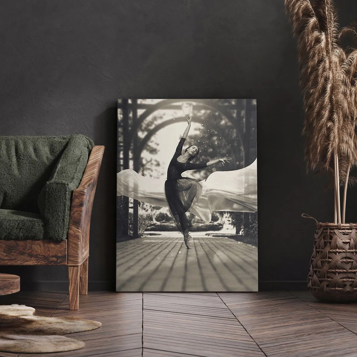 Canvastavla - Bild på duk - Trädgårdsandens dans - 50x70 cm
