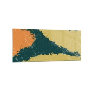 Glastavla - Bild på glas - Abstraktion - i slow motion - 120x50 cm