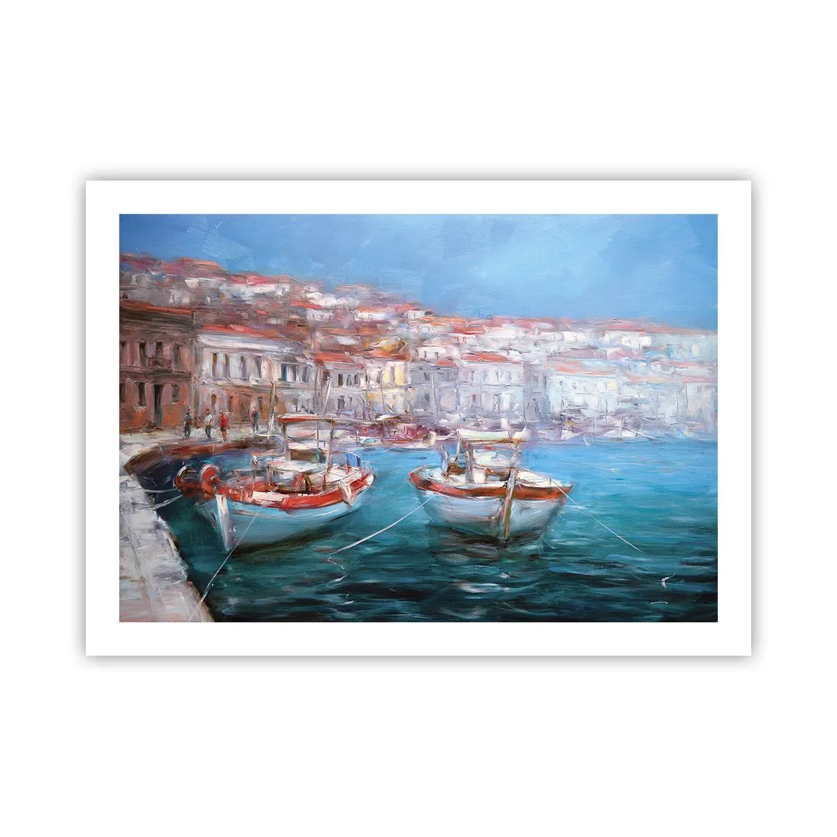 Affisch - Italiensk vik - 70x50 cm
