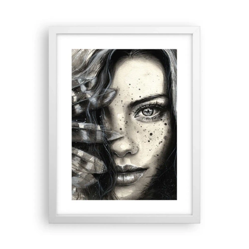 Affisch i vit ram - Vild skönhet - 30x40 cm