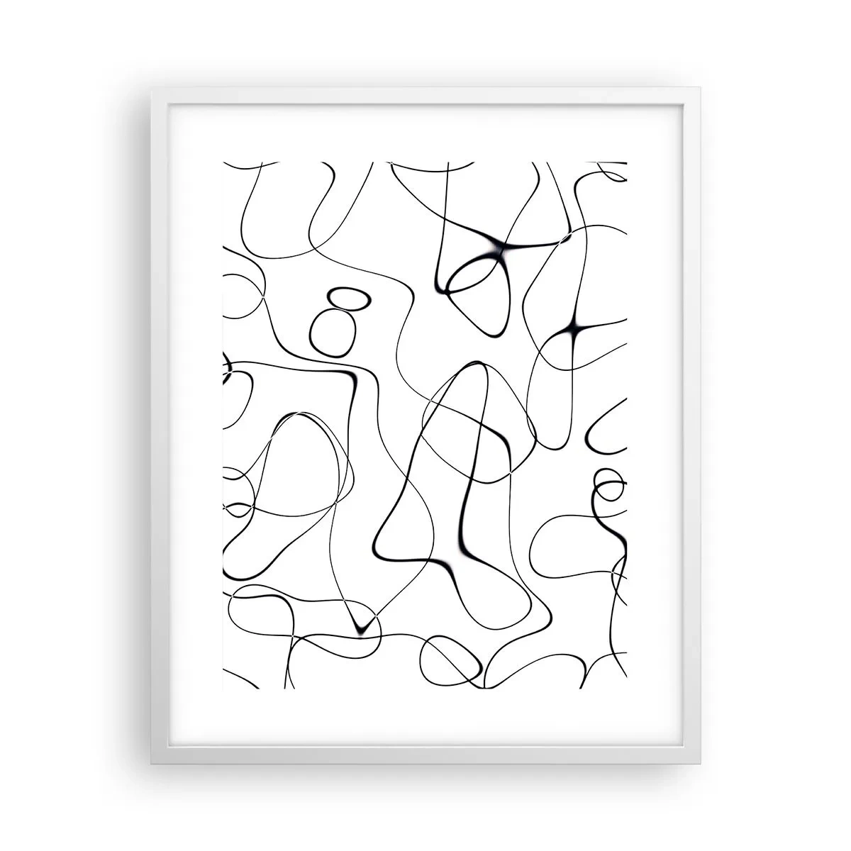 Affisch i vit ram - Livets stigar, ödets tur - 40x50 cm