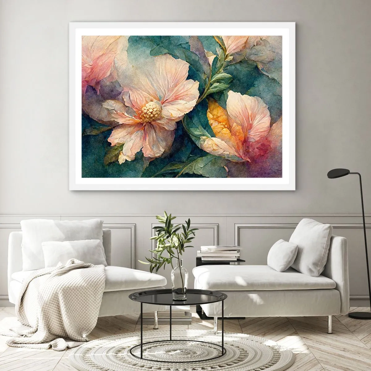 Affisch i vit ram - Bara subtilitet - 91x61 cm