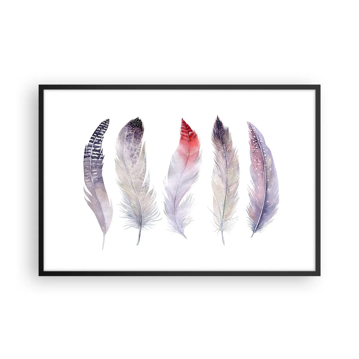 Affisch i svart ram - Fin som färgrik dimma - 91x61 cm
