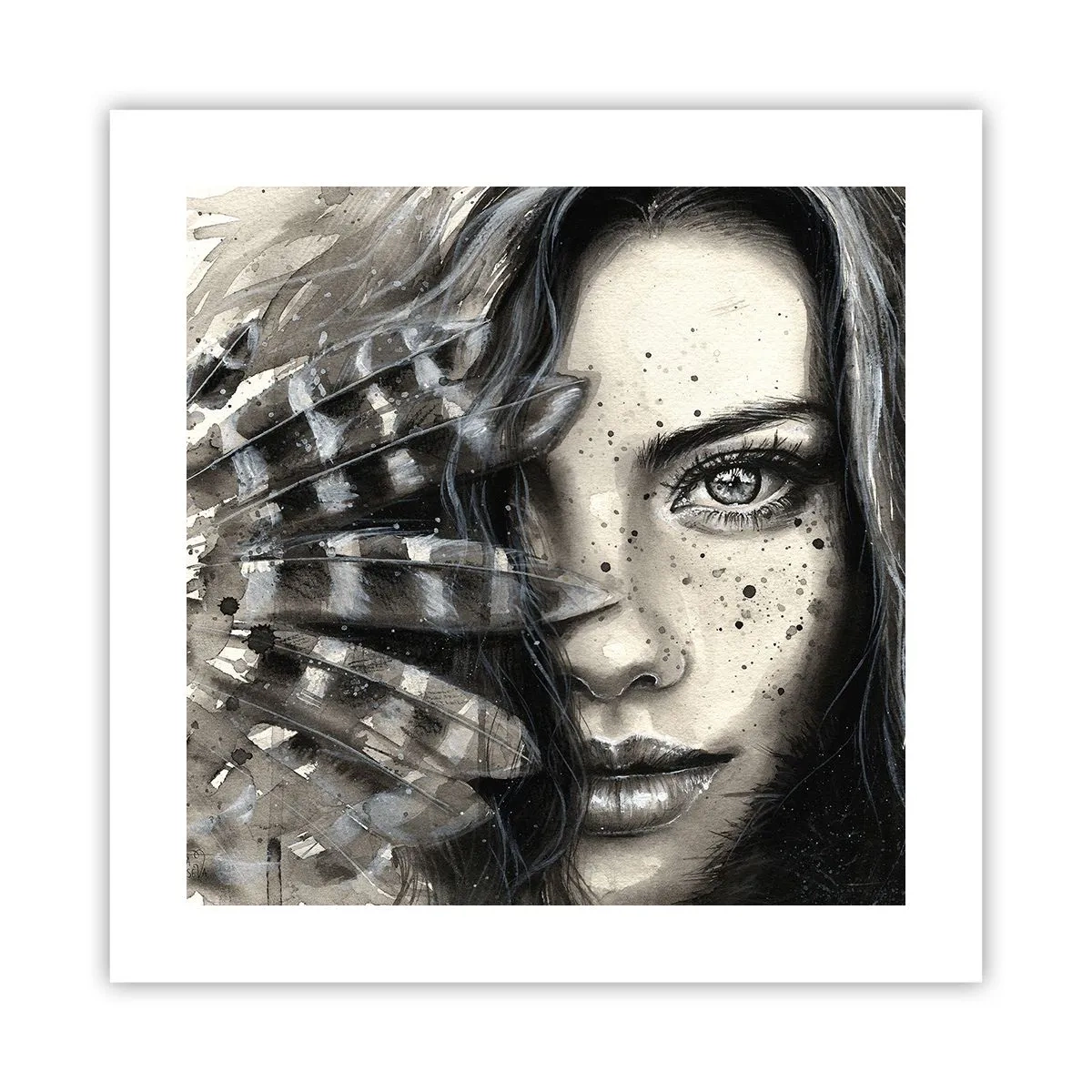 Affisch - Vild skönhet - 40x40 cm