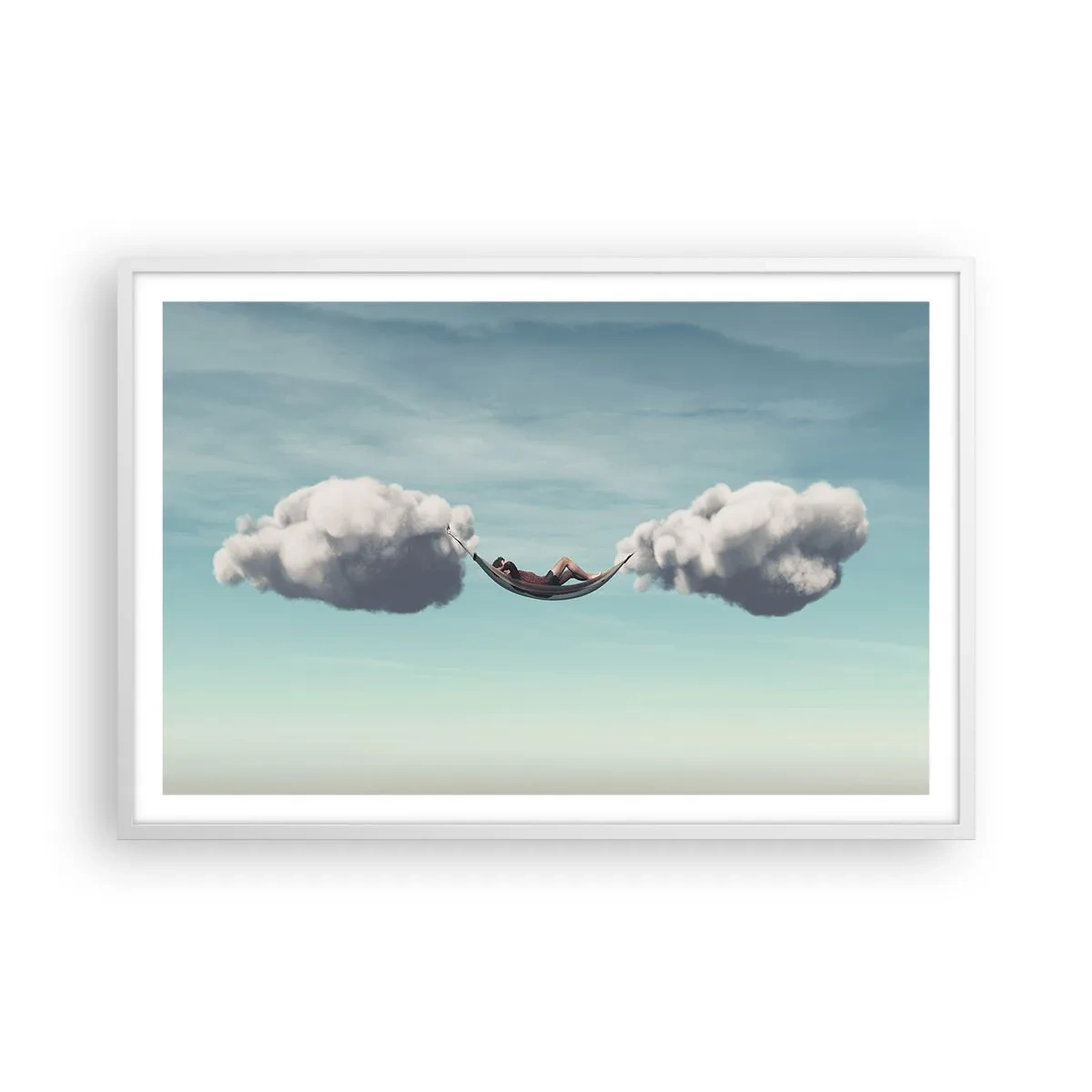 Affisch i vit ram - Stundens salighet - 91x61 cm