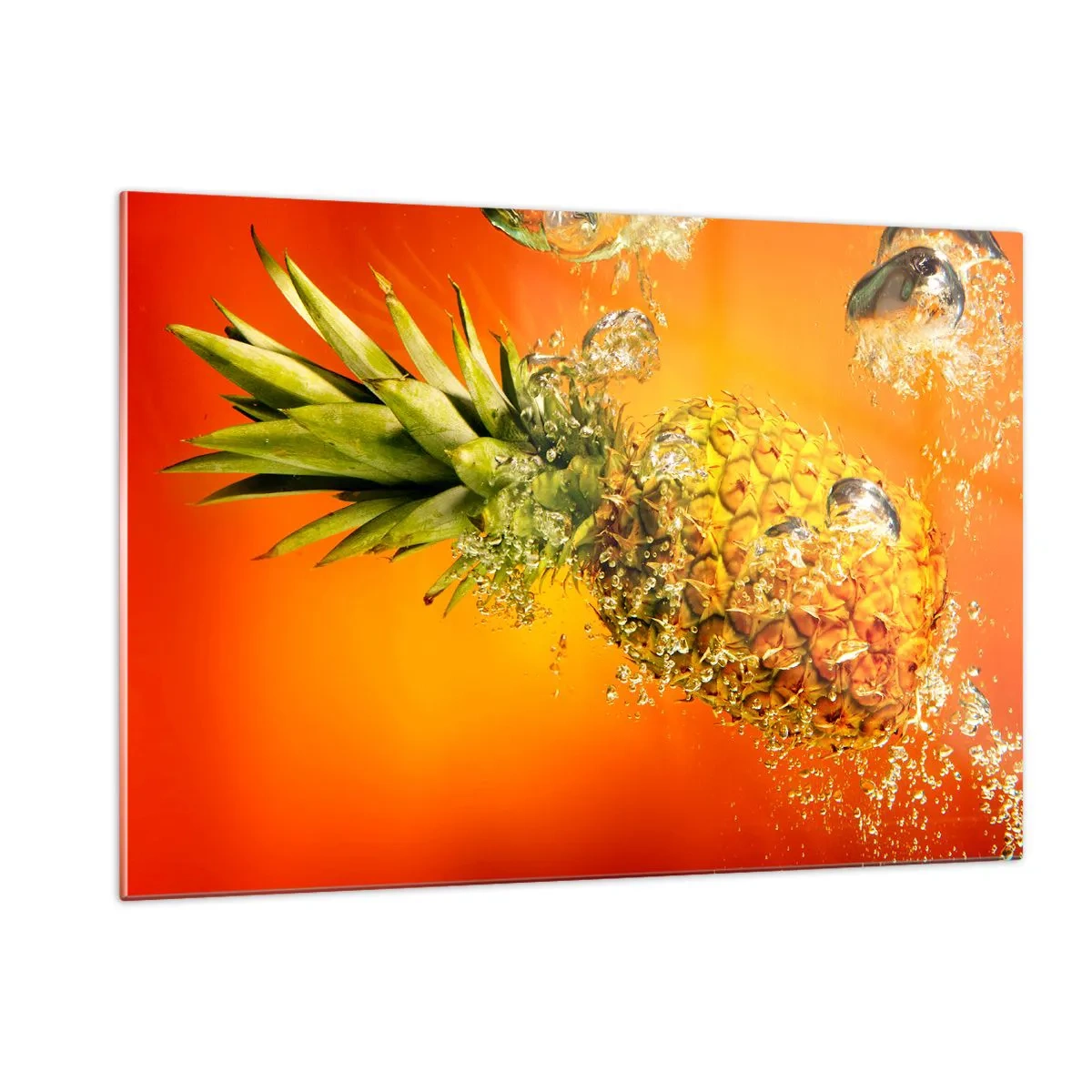 Glastavla - Bild på glas - Saftig tropisk fräschhet - 120x80 cm