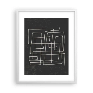 Affisch i vit ram - Inte så enkelt - 40x50 cm