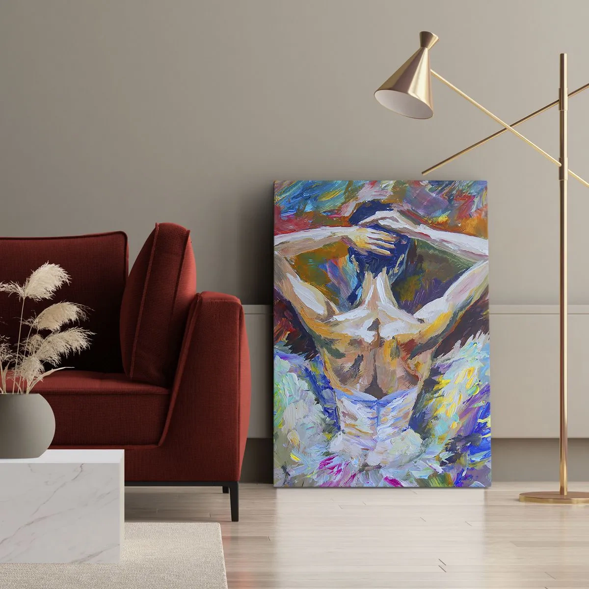 Canvastavla - Bild på duk - Det kan vara allt - 45x80 cm
