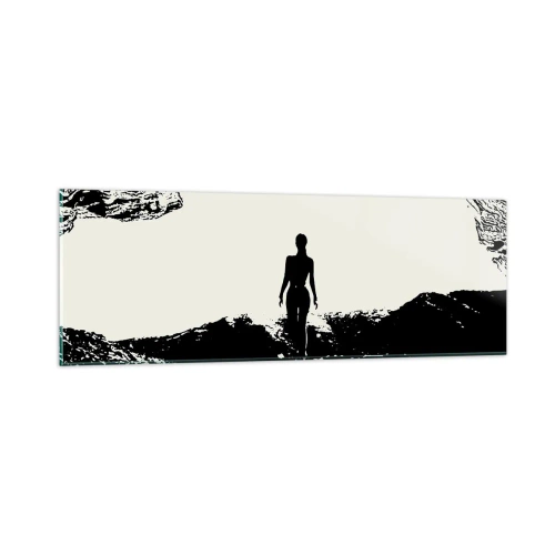 Glastavla - Bild på glas - En ny blick - 90x30 cm