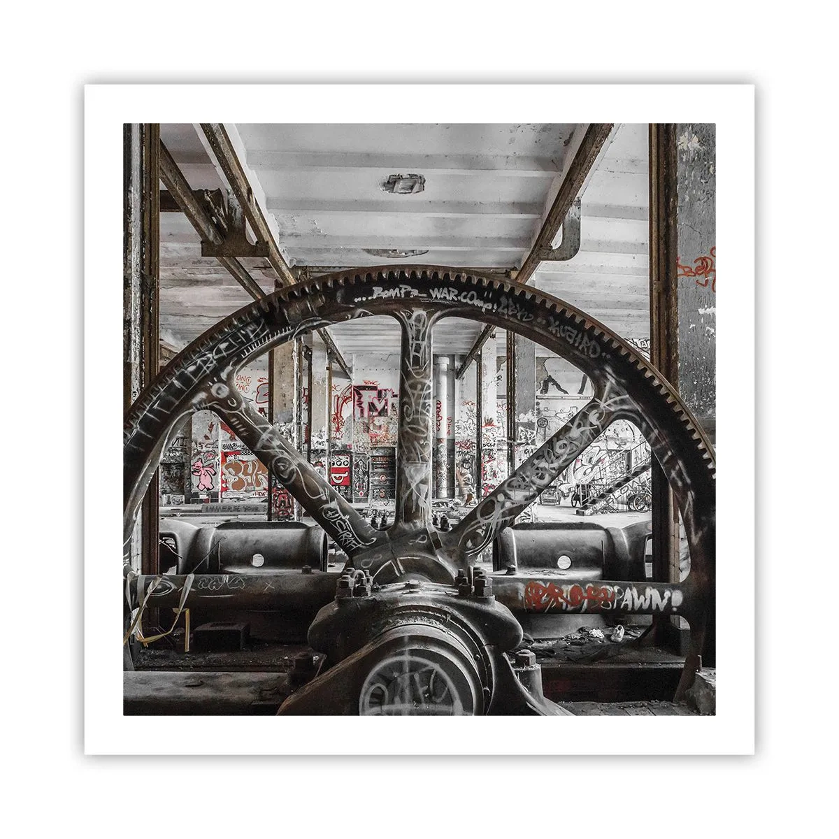Affisch - Fabrikens hemliga liv - 60x60 cm