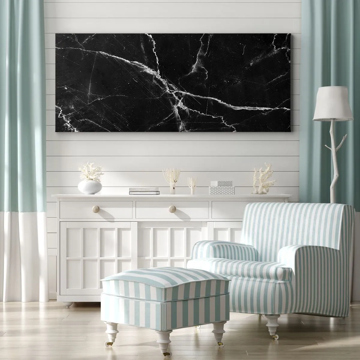 Canvastavla - Bild på duk - Stenens hemliga liv - 90x30 cm
