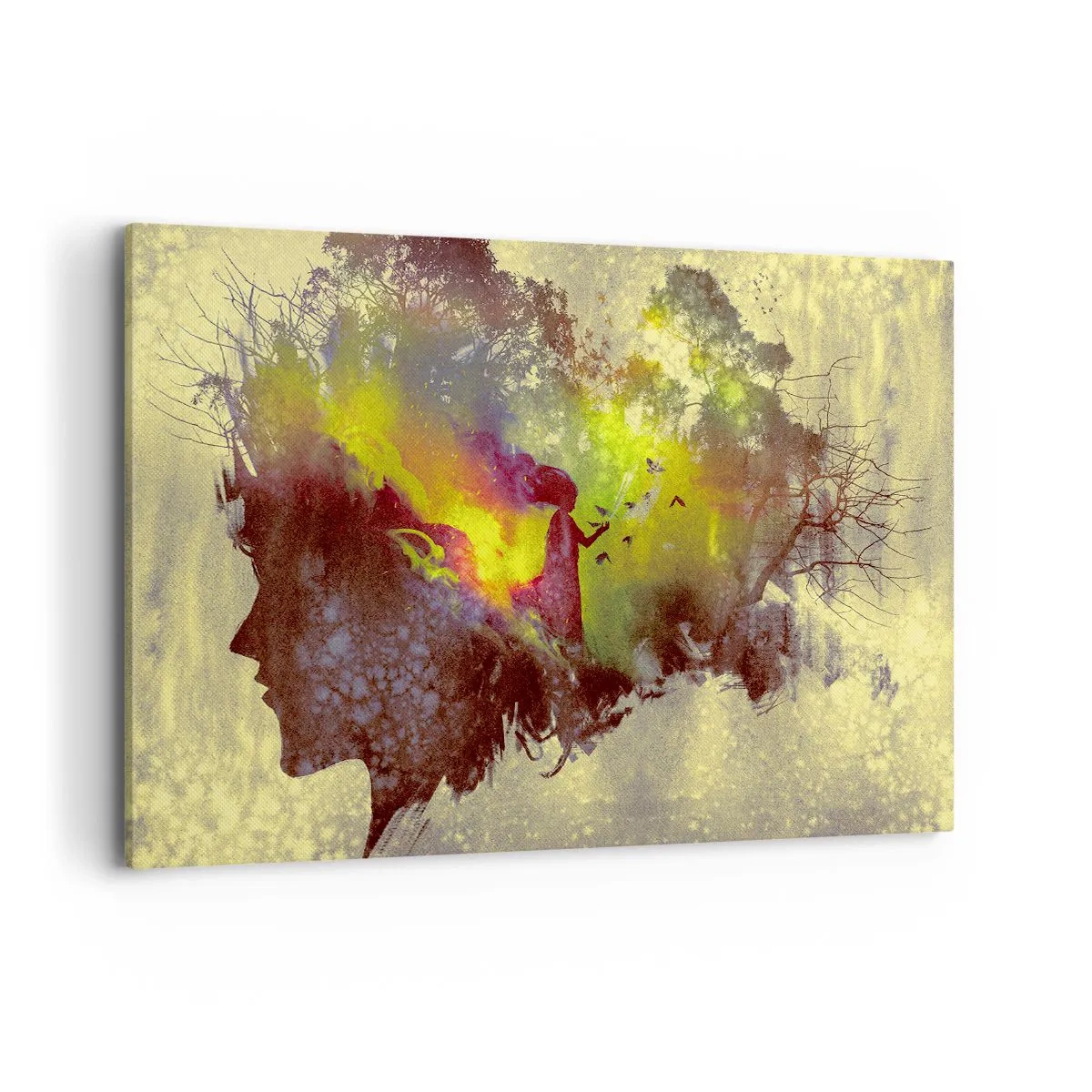 Canvastavla - Bild på duk - Moder Naturen - 120x80 cm