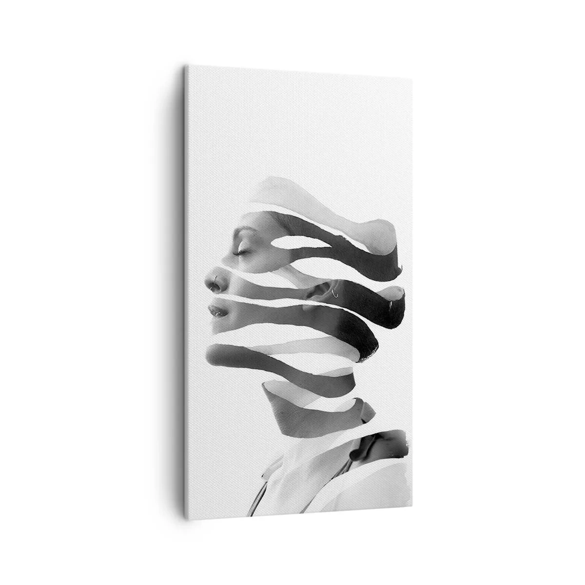 Canvastavla - Bild på duk - Surrealistisk porträtt - 45x80 cm