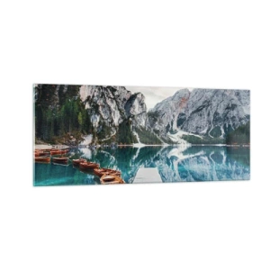 Glastavla - Bild på glas - Vi visar dig skönhet - 100x40 cm