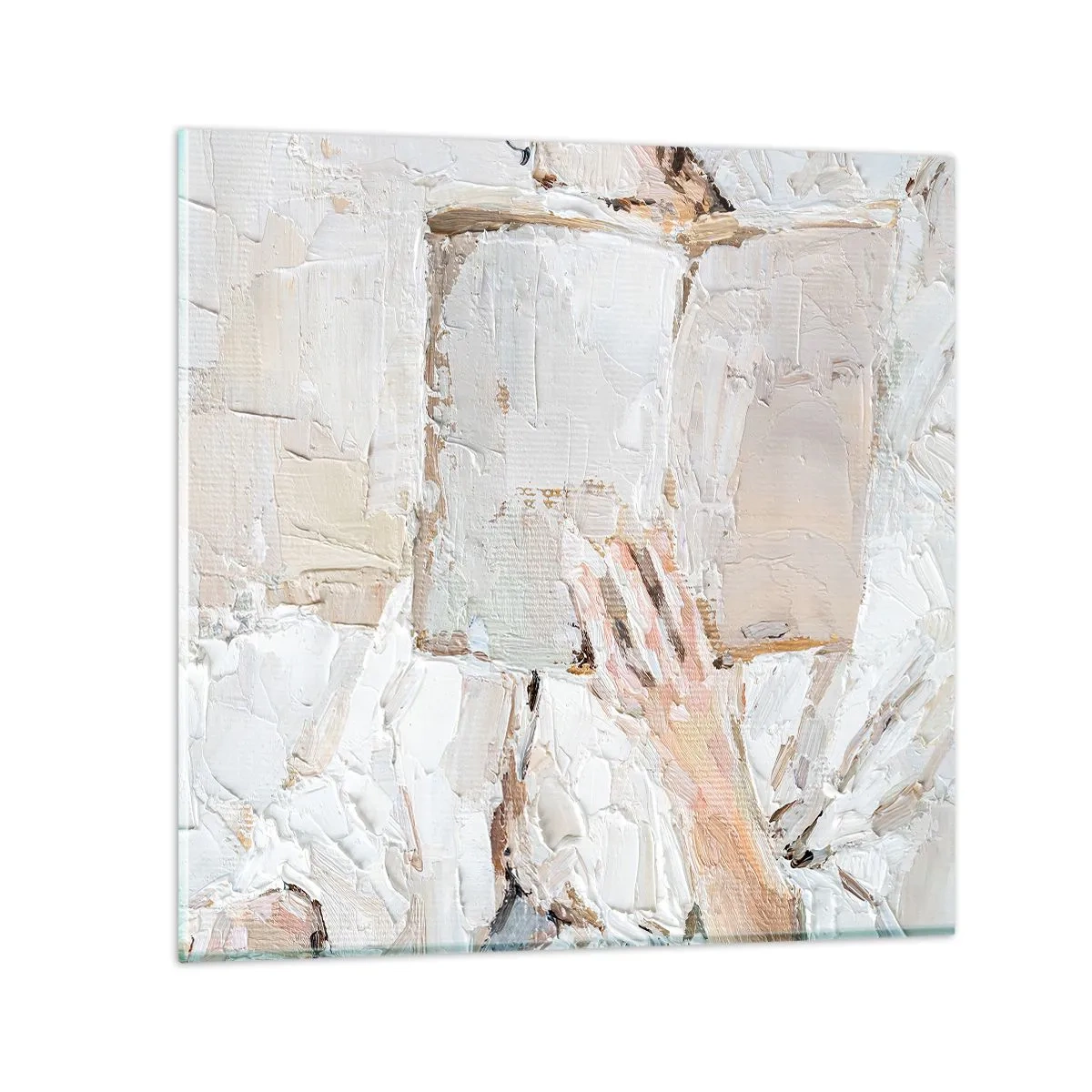 Glastavla - Bild på glas - I en annan värld - 50x50 cm