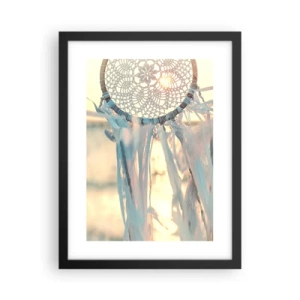 Affisch i svart ram - Spetstotem - 30x40 cm