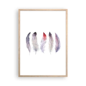 Affisch i ram av ljusek - Fin som färgrik dimma - 50x70 cm