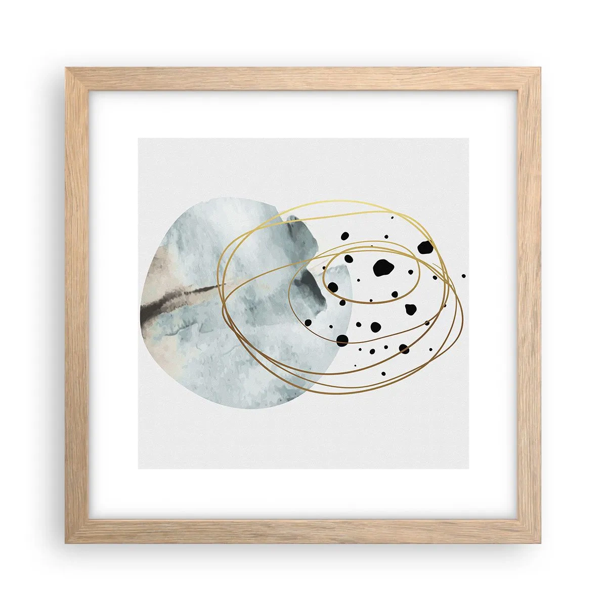 Affisch i ram av ljusek - I rummets famn - 30x30 cm