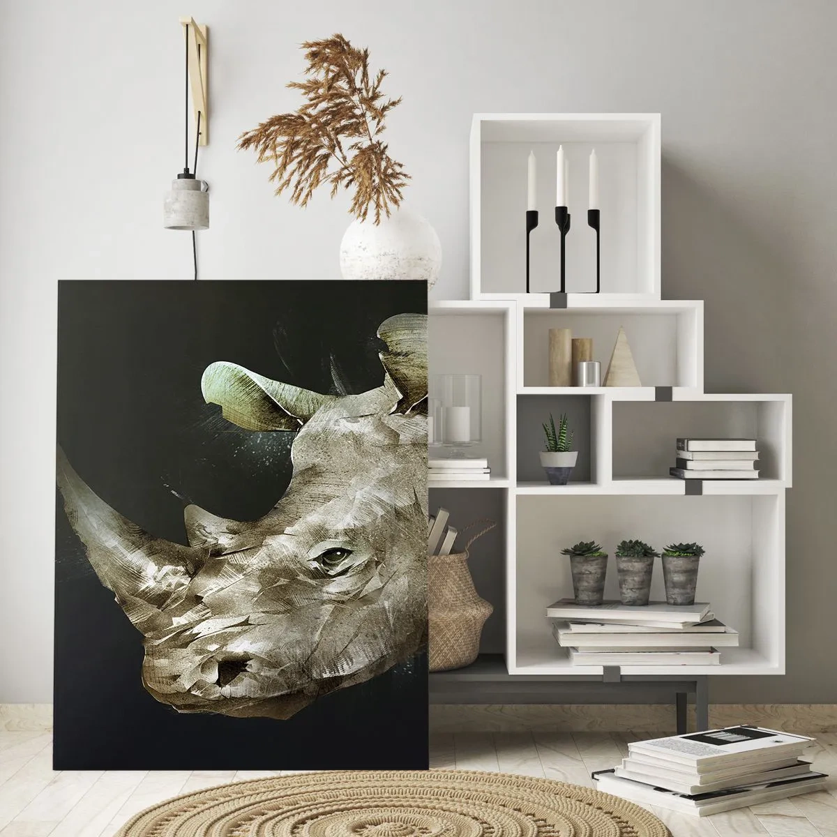 Glastavla - Bild på glas - Riktigt manlig kraft - 50x70 cm