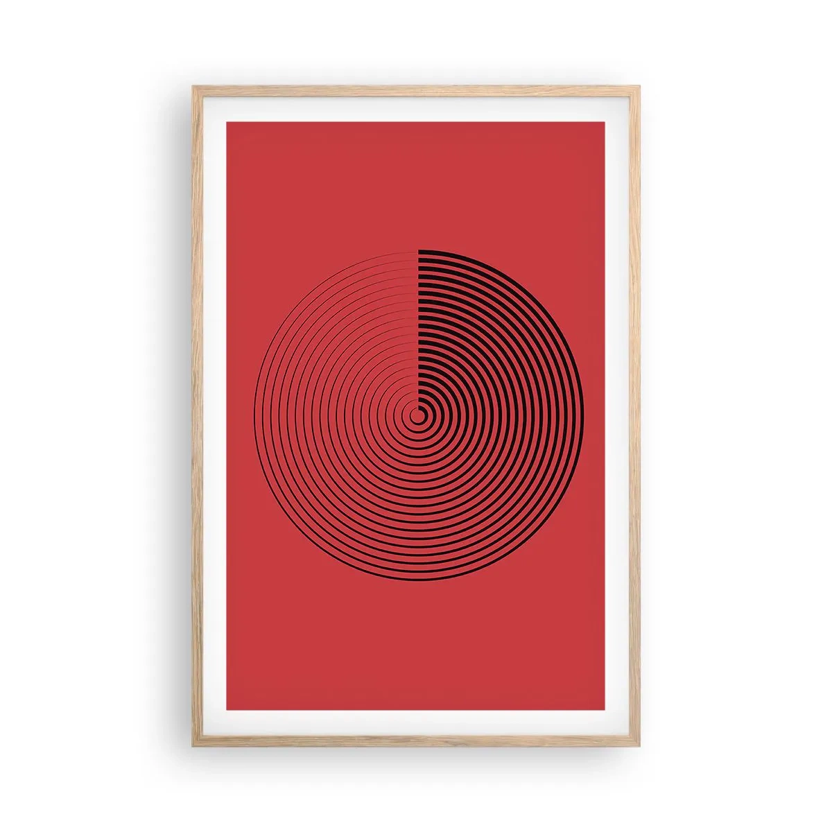 Affisch i ram av ljusek - Cirkulär rörelse - 61x91 cm