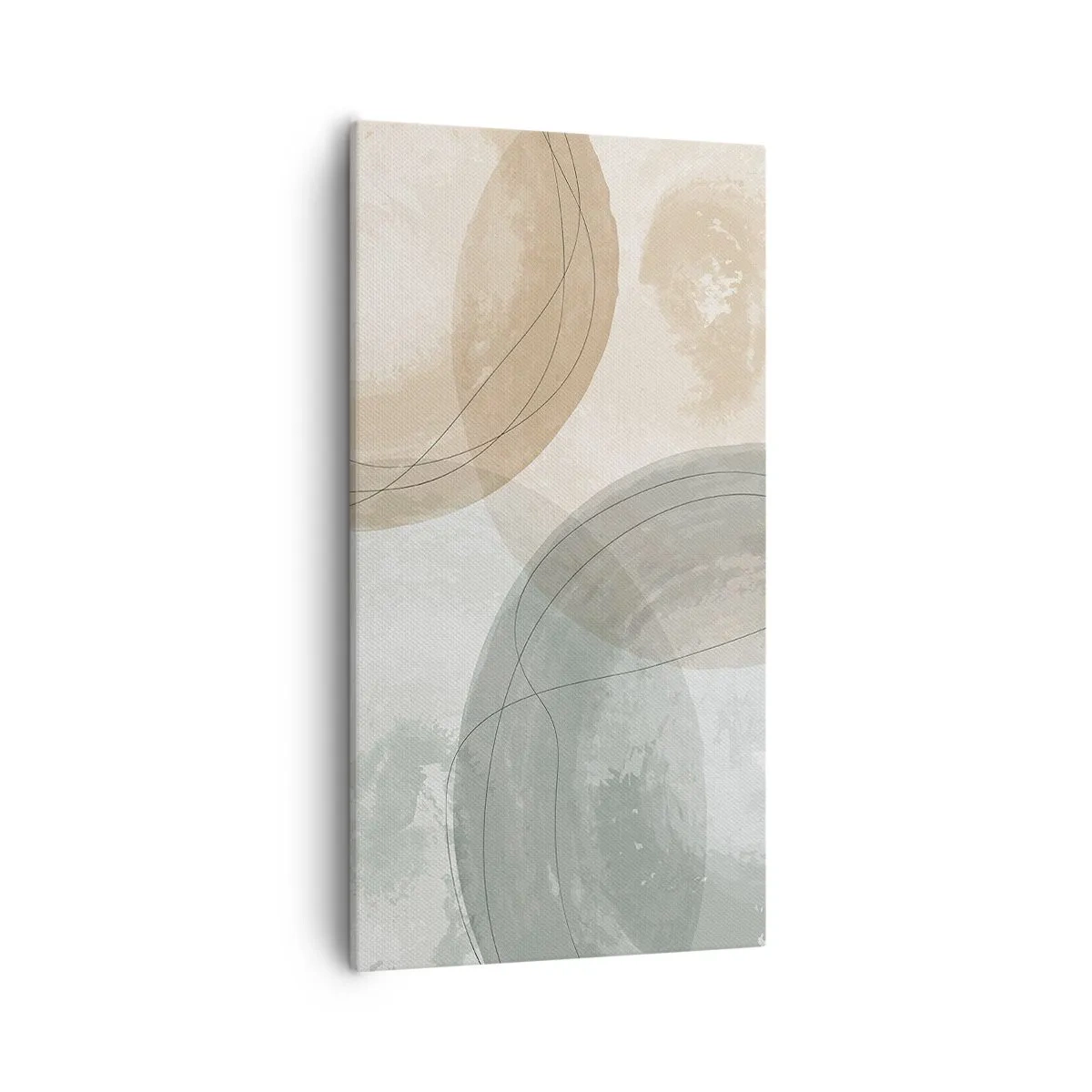 Canvastavla - Bild på duk - Världars samspel - 55x100 cm