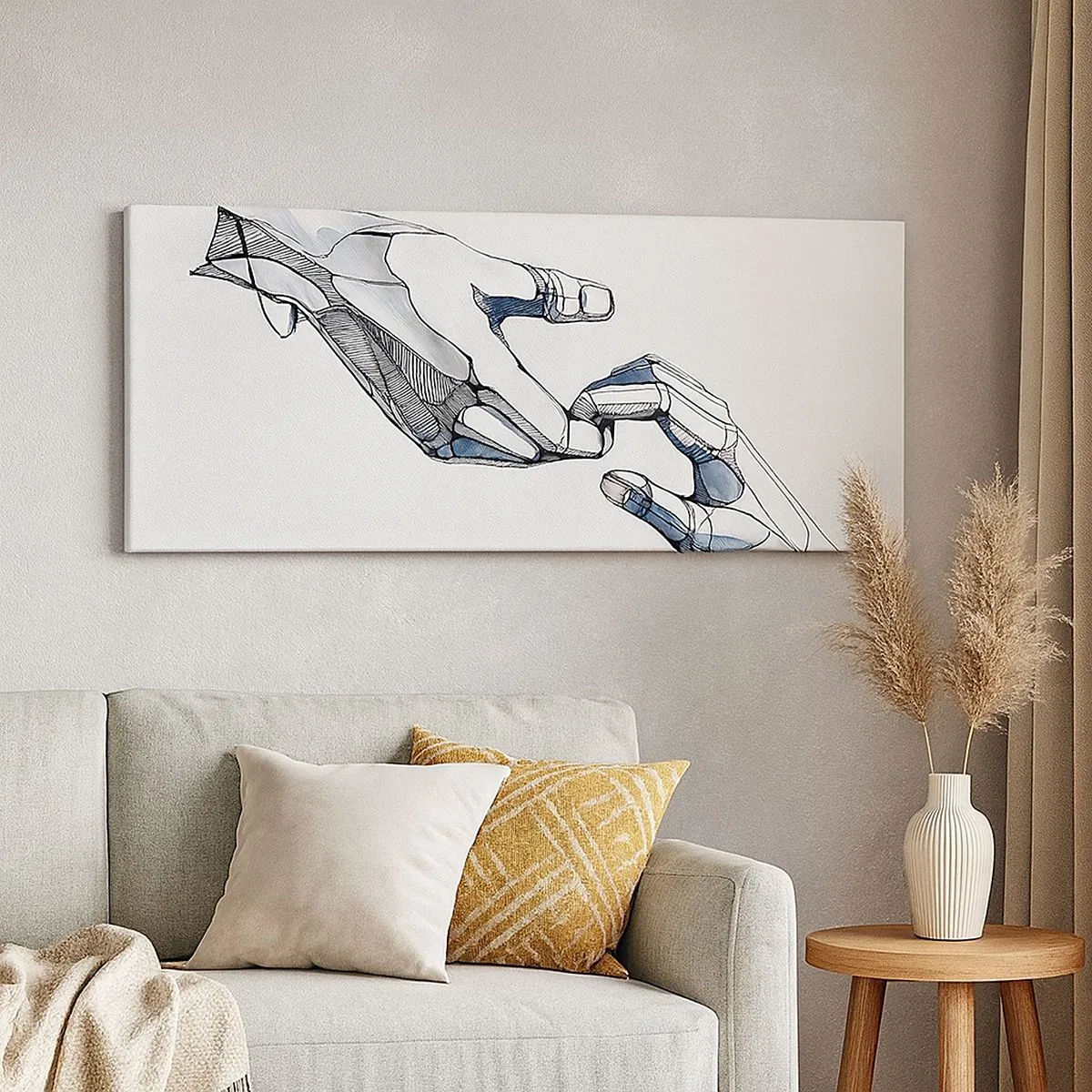 Canvastavla - Bild på duk - God gest - 100x40 cm